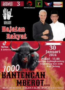 Capres Nomor 3 Bakal Merahkan Kota Malang