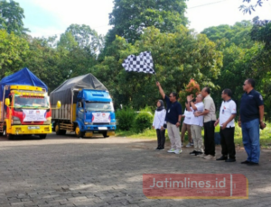 Polres Jember Kawal Pendistribusian Awal Logistik Pemilu di Seluruh Kecamatan