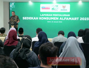 Sedekah Konsumen Alfamart Disalurkan melalui BAZNAS
