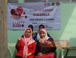 SMAN 4 Jember Sumbang 41 Kantong Darah