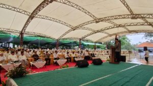 Gelar Manasik Haji, Ribuan Calon Jemaah Haji Padati Bangkodir Bangil