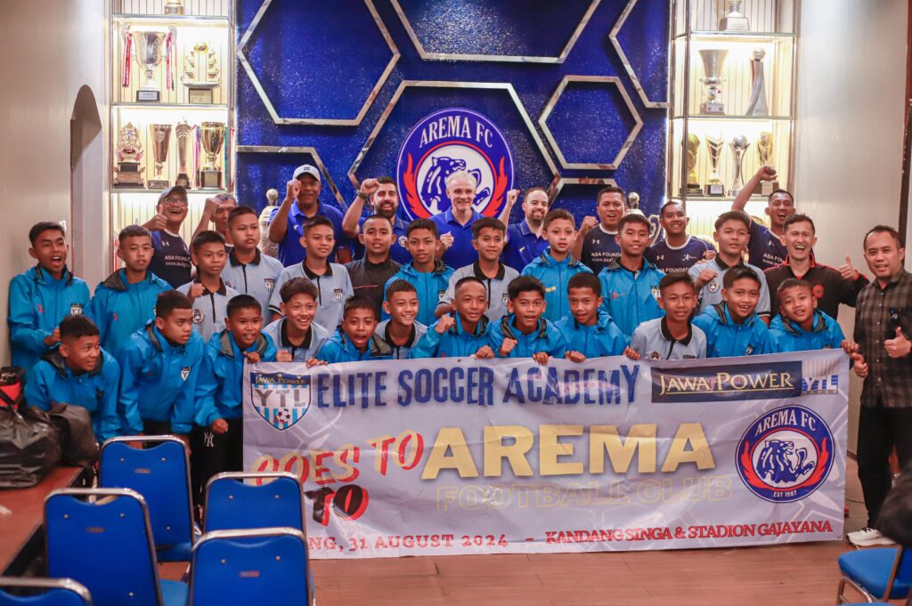 Arema Football Academy Terima Kunjungan Elite Soccer Jawa Power YTL Siap Kolab Pengelolaan Elite Soccer