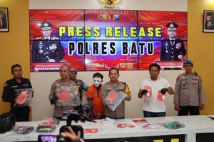 Kurang Dari 12 Jam Polres Batu Ungkap Kasus Penembakan di Temas, Pelaku Mengaku Bertindak karena Halusinasi