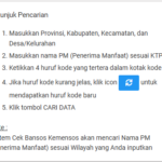 Cara Cek NIK KTP untuk Bansos