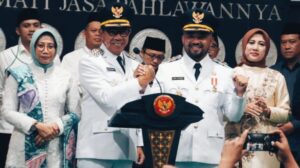 Kedatangan Wali Kota Batu pasca Retret Disambut Meriah