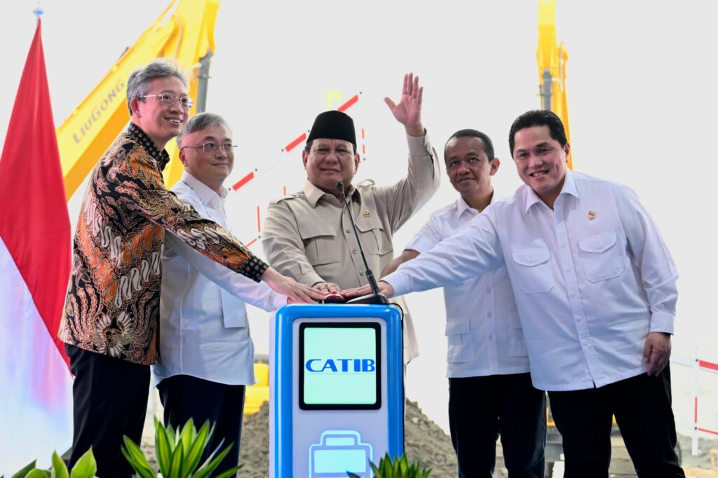 Prabowo Subianto Resmikan Groundbreaking Ekosistem Industri Kendaraan Listrik Terintegrasi