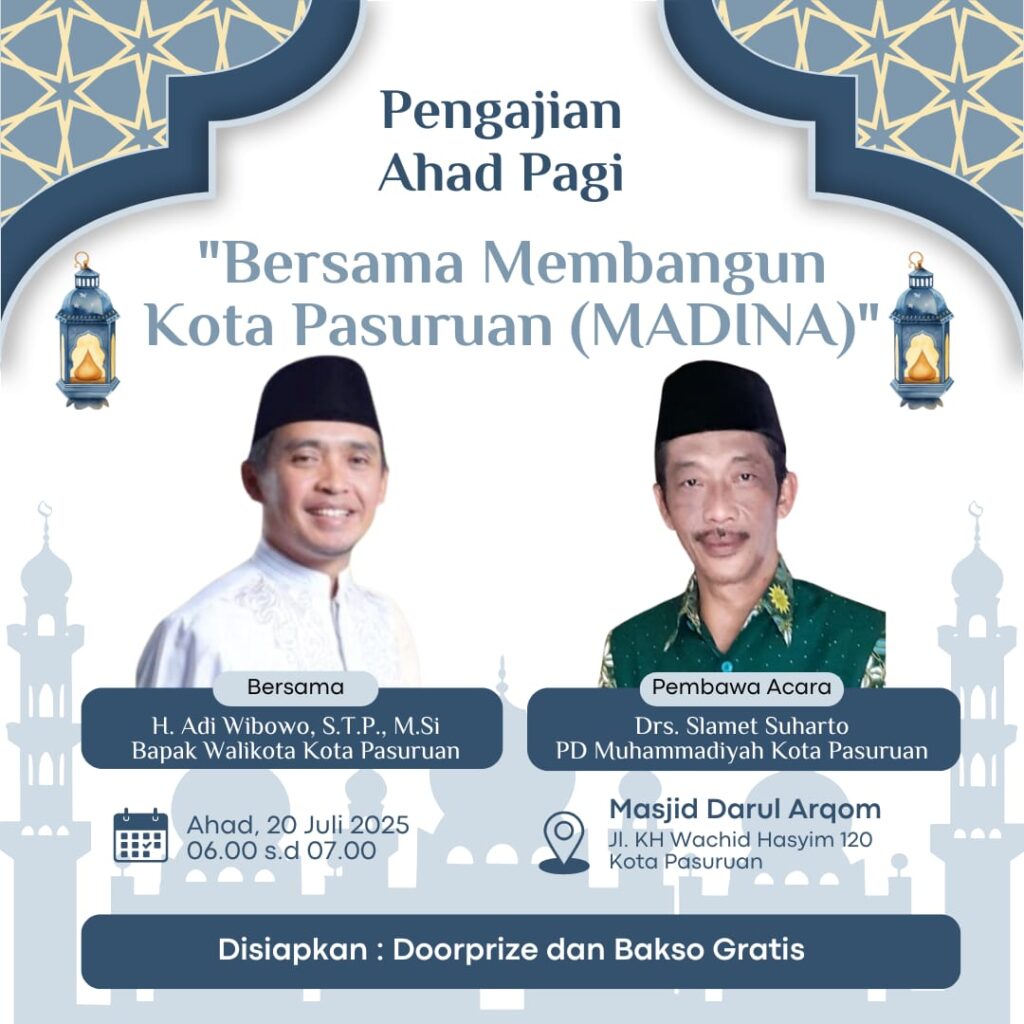 Wali Kota Pasuruan Ajak Warga Bangun Kota Madani dalam Kajian Ahad Pagi Masjid Darul Arqom, Disertai Bazar Gratis!