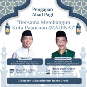 Wali Kota Pasuruan Ajak Warga Bangun Kota Madani dalam Kajian Ahad Pagi Masjid Darul Arqom, Disertai Bazar Gratis!