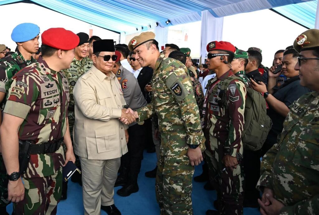 Presiden Prabowo Pimpin Upacara Gelar Pasukan dan Pengukuhan Pimpinan TNI