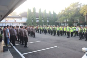 Kerahkan 281 Personel Gabungan “Polres Blitar Kota” Amankan Halal Bihalal Perguruan Silat