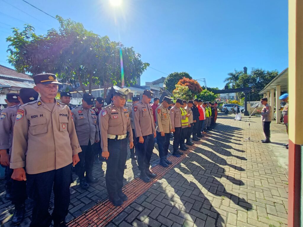 Polsek jajaran Polres Batu Gelar Apel Serentak Sabuk Kamtibmas 2026