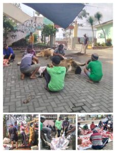 Momen Eid – Al Adha “ESJOSA” Sembelih 2 Sapi dan 3 Kambing Kurban, Libatkan Warga Setempat.