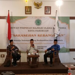 MAJELIS ULAMA INDONESIA (MUI) KOTA PASURUAN SARASEHAN KEBANGSAAN Menuju Indonesia yang Berkeadilan dan Harmonis.