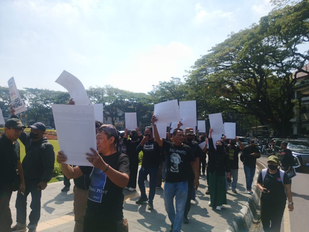 Tolak Disebut “Londo Ireng”, Ribuan Wartawan Malang Raya Turun ke Jalan
